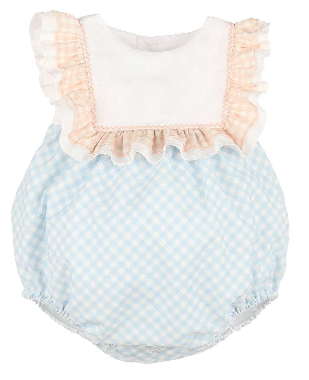 Sophie And Lucas Blue Ruffle Bubble