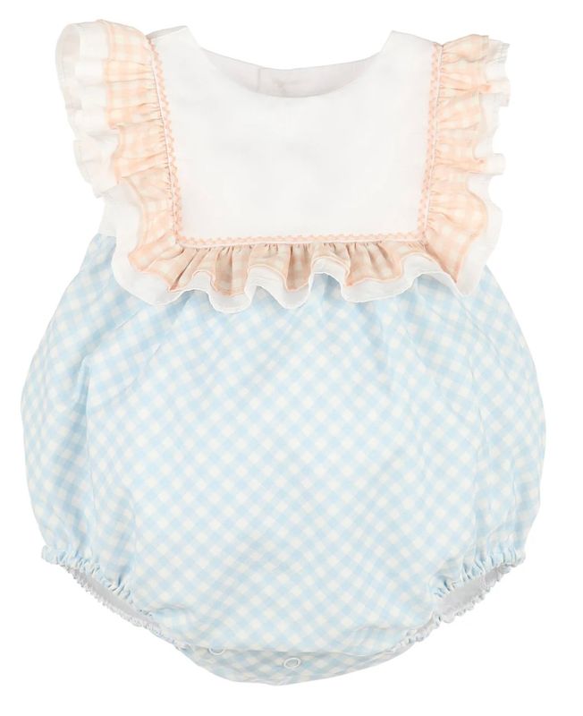 Sophie And Lucas Blue Ruffle Bubble