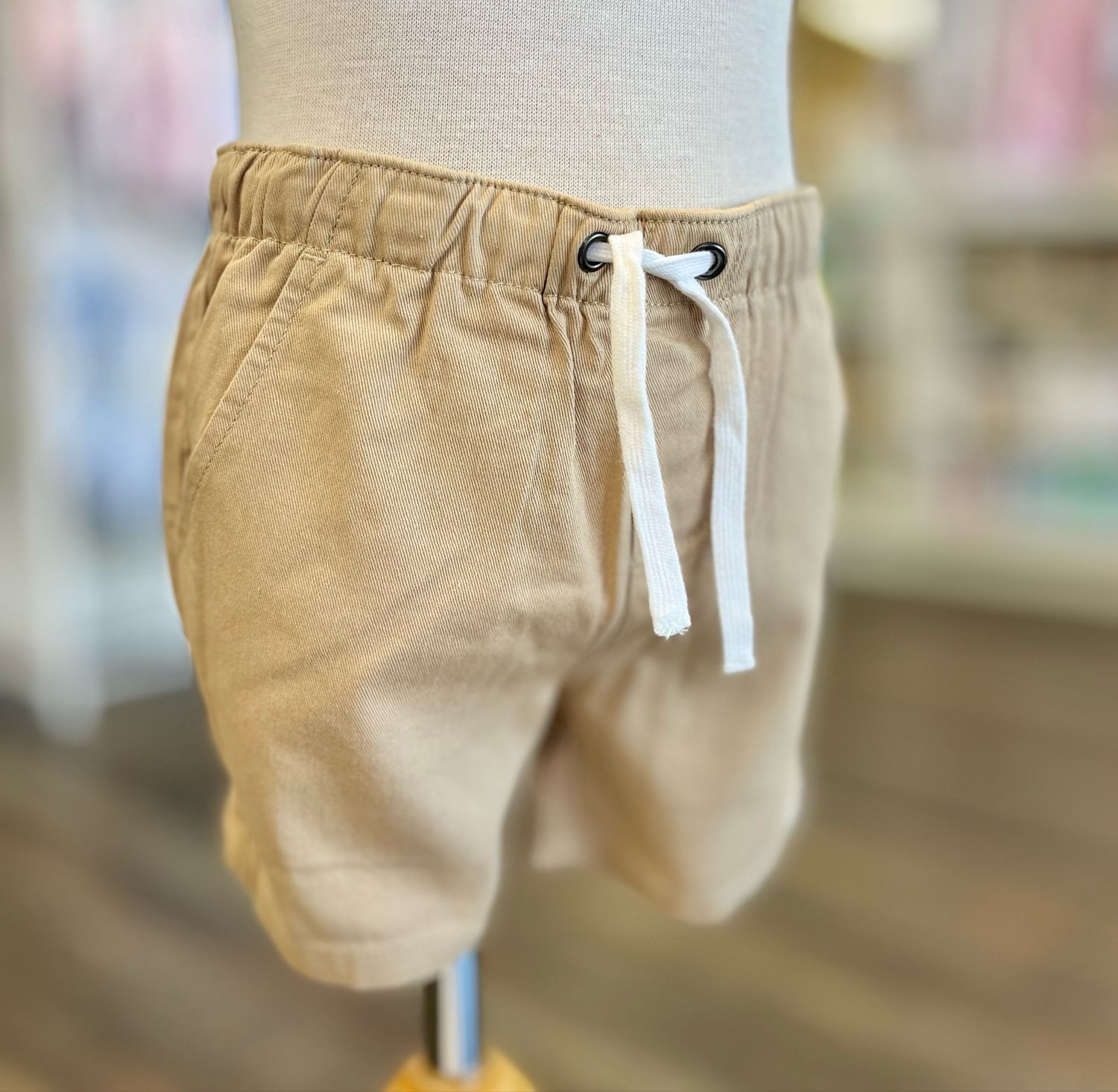 Hugo Khaki Tie Shorts