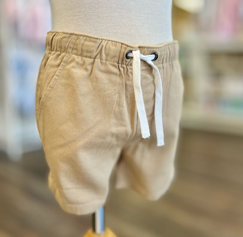 Hugo Khaki Tie Shorts