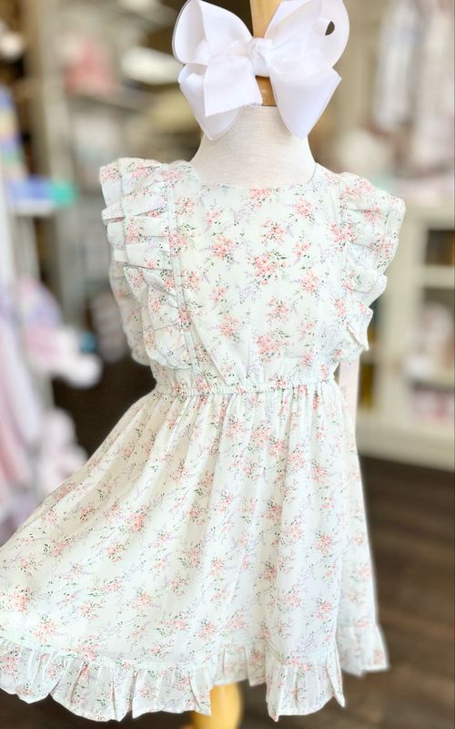 Rose Petals Flutter Dress