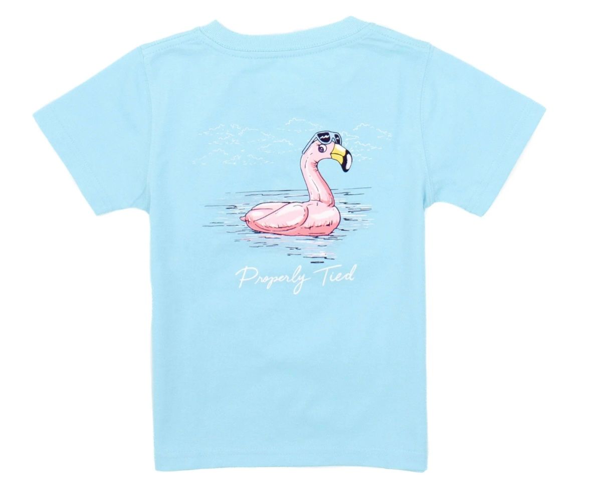 256  Properly Tied Flamingo Float Tee