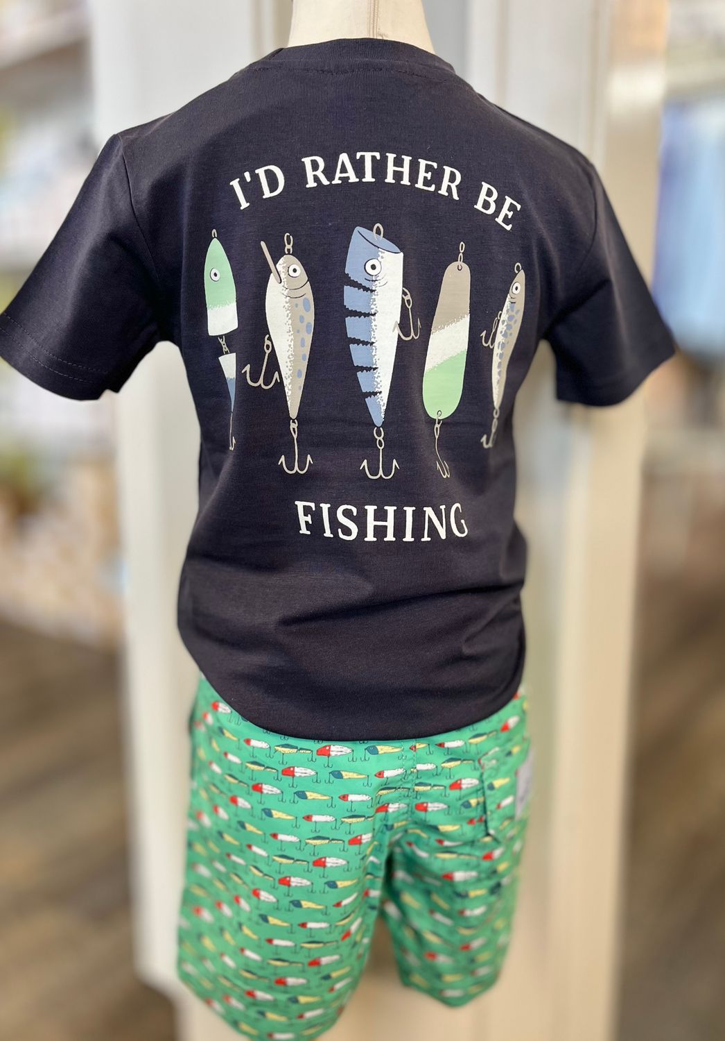 339 Glow In The Dark I’d Rather Be Fishing Tee