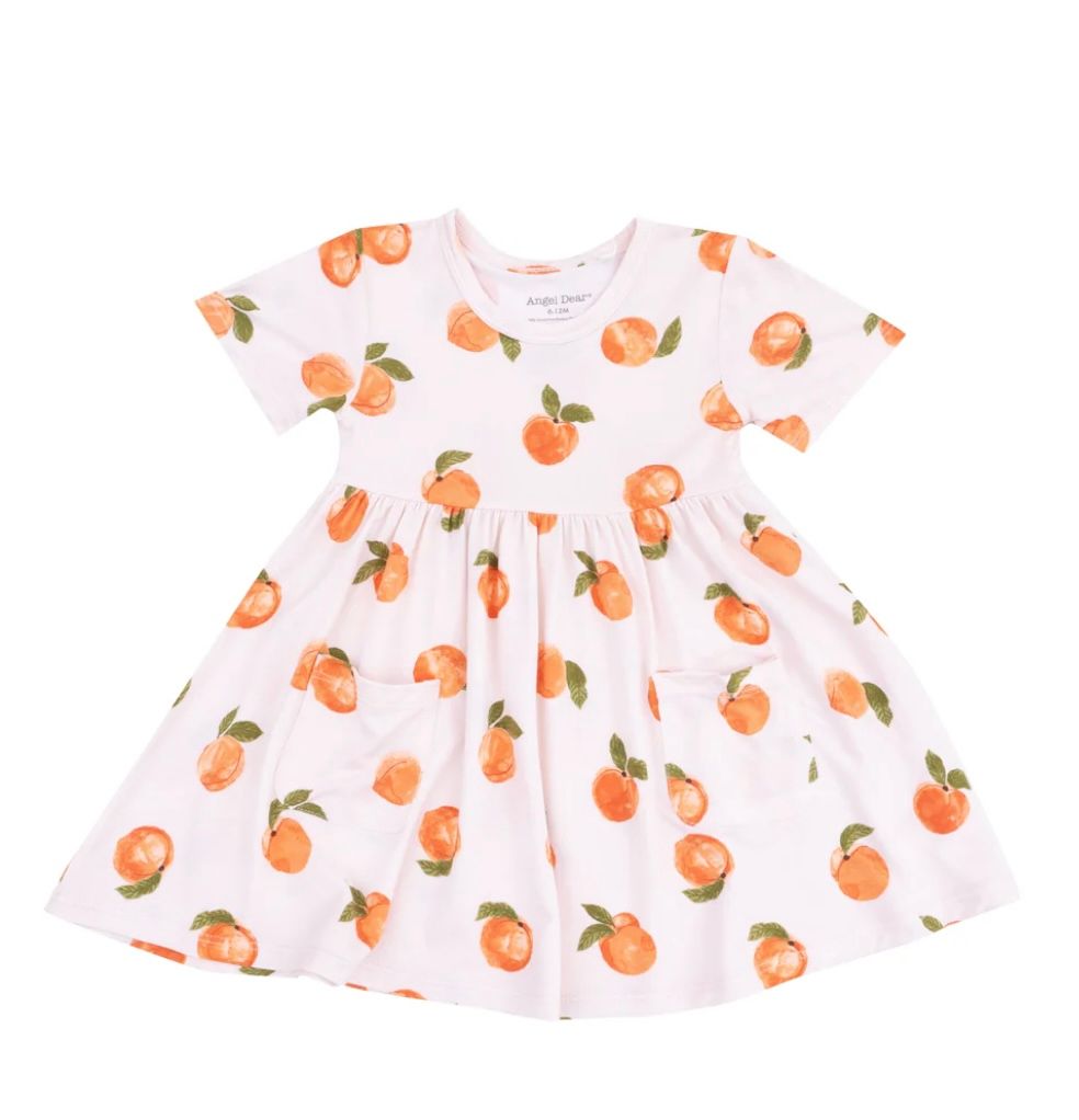 366 Peach Twirly Dress