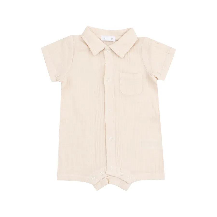 384 Cream Polo Shortie