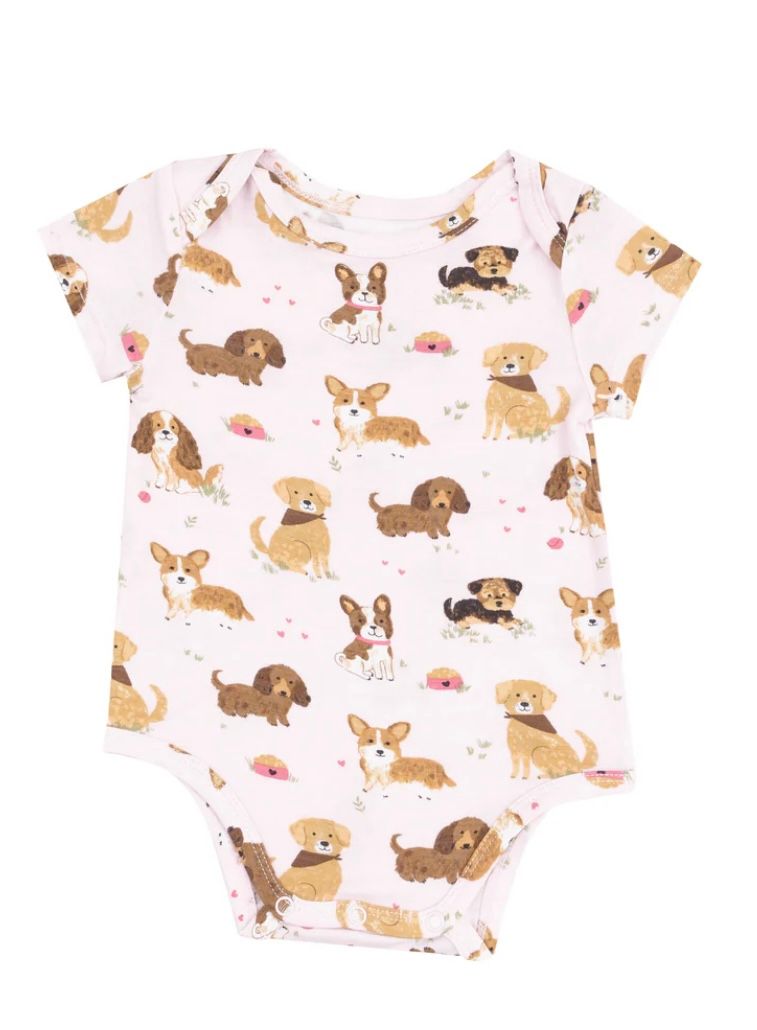 395 Pink Puppies Bodysuit