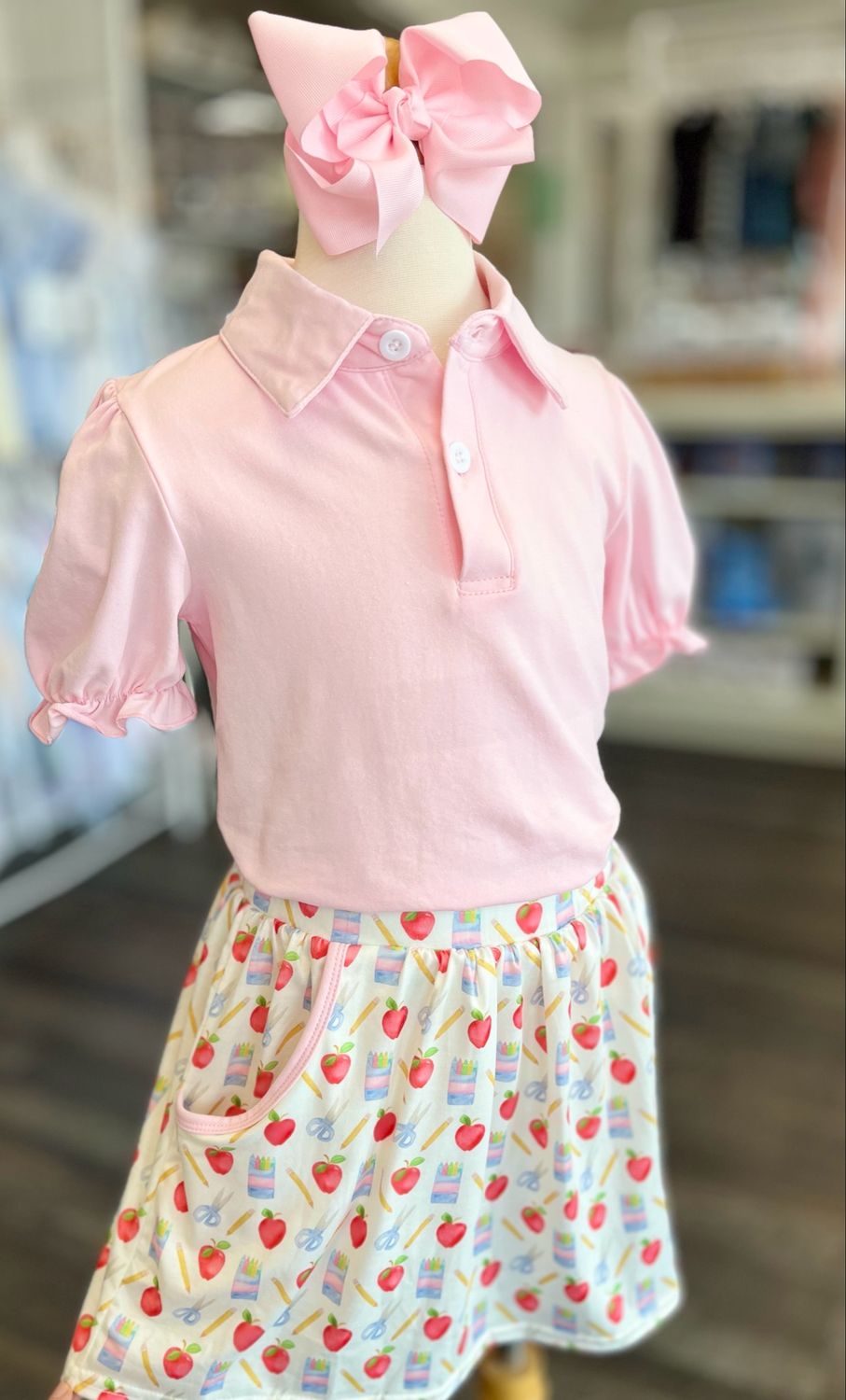416 School Supplies Skort Set