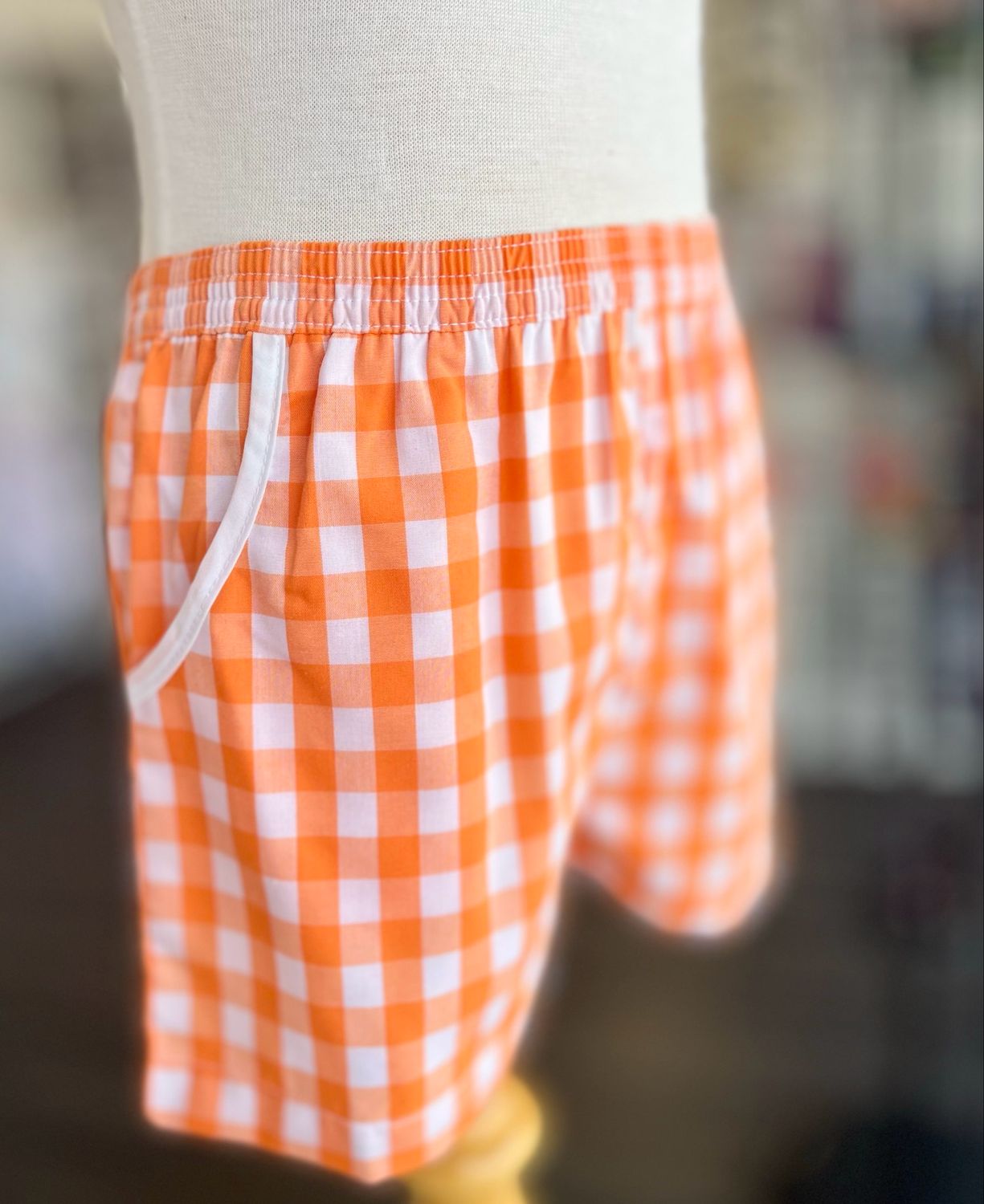 430 Gingham Pocket Shorts