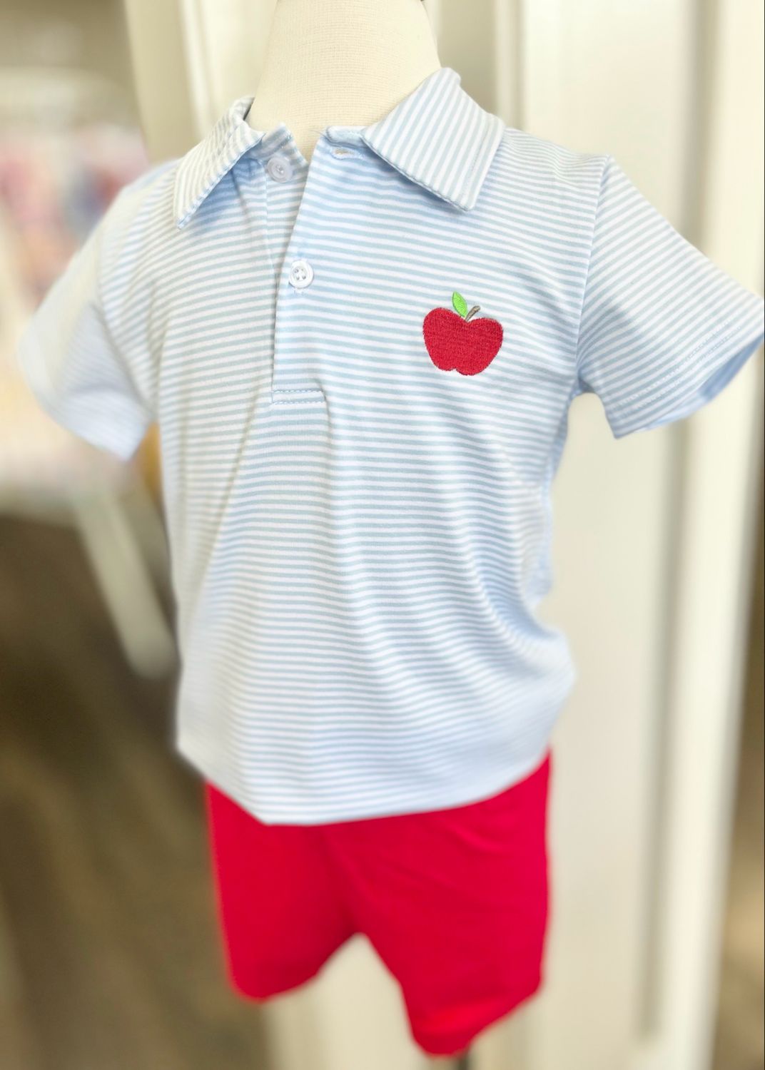 455 Stripe Apple Polo