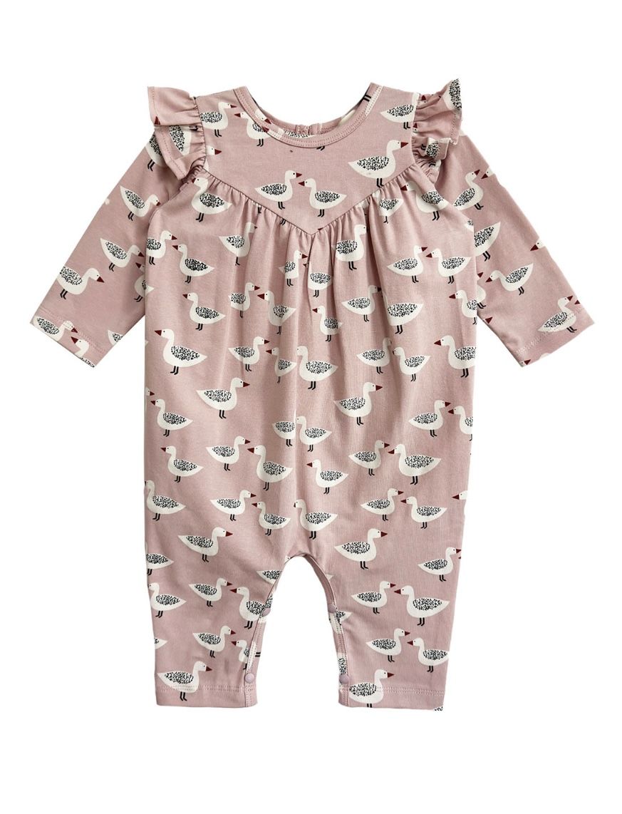 475 Ducky In Pink Romper