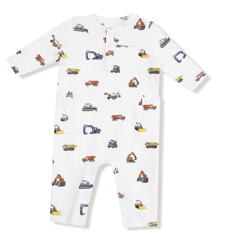 515 Construction Vehicles Romper 515 Construction Vehicles Romper