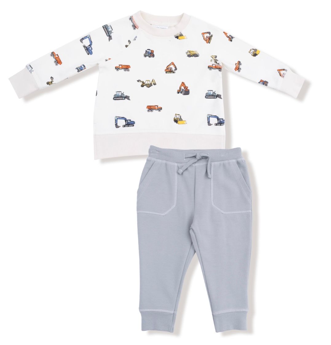 516 Construction Vehicles Sweatshirt And Jogger Set