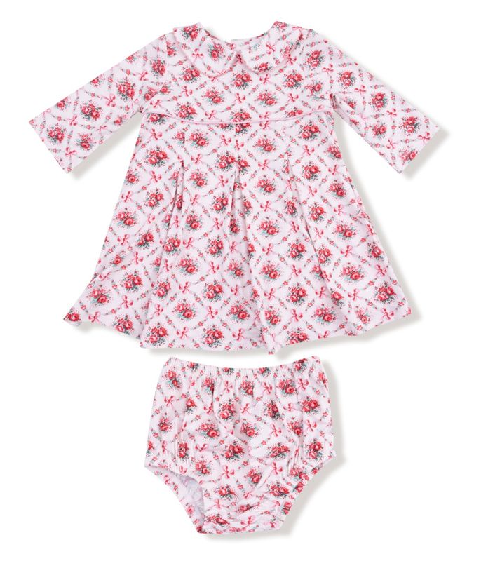 523 Rose Bow Pleat Dress 523 Rose Bow Pleat Dress