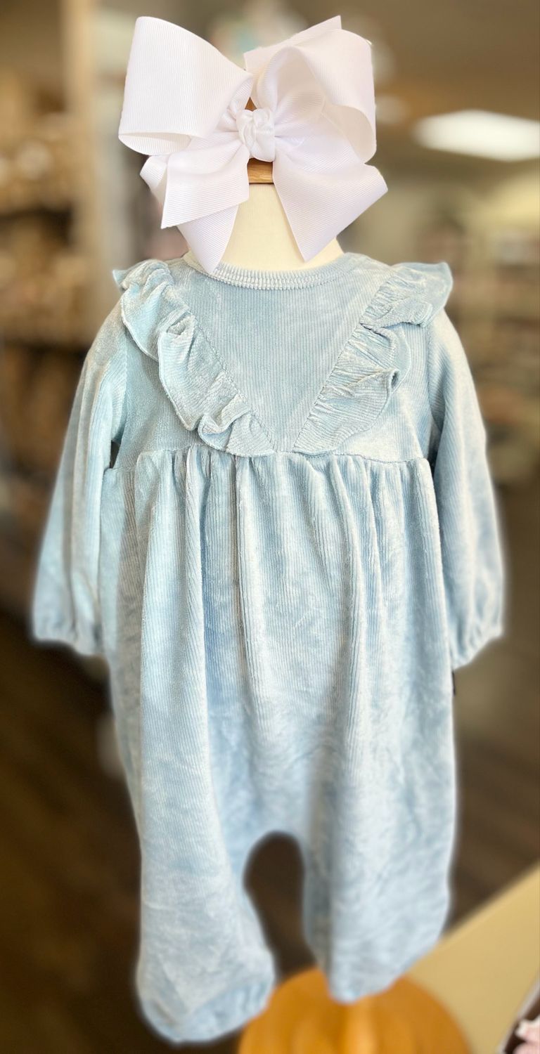 595 Posie Velvet Romper