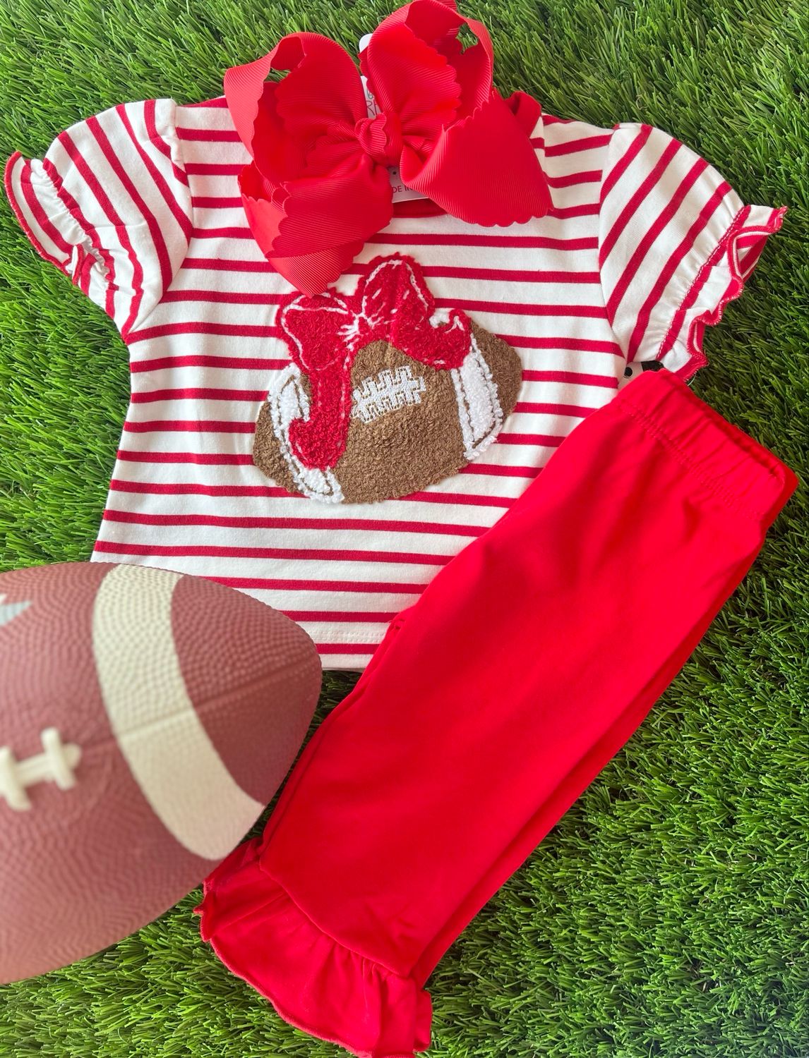 599 Red Football Legging Set