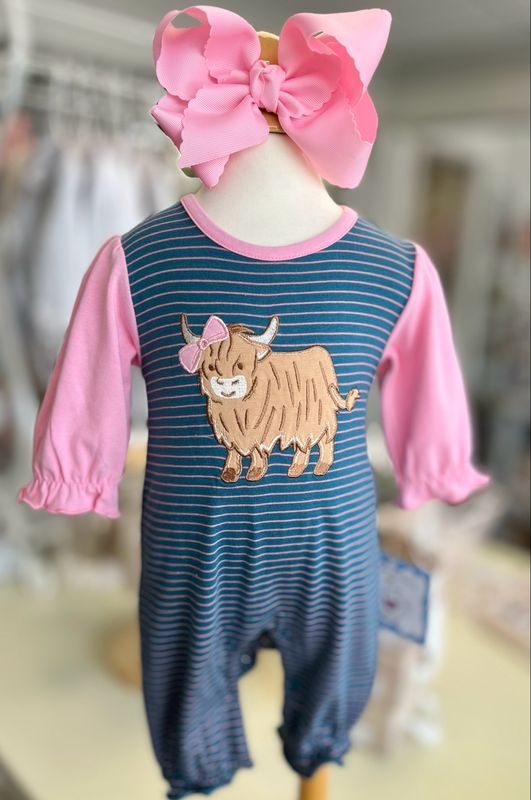 608 Highland Cow Romper 608 Highland Cow Romper
