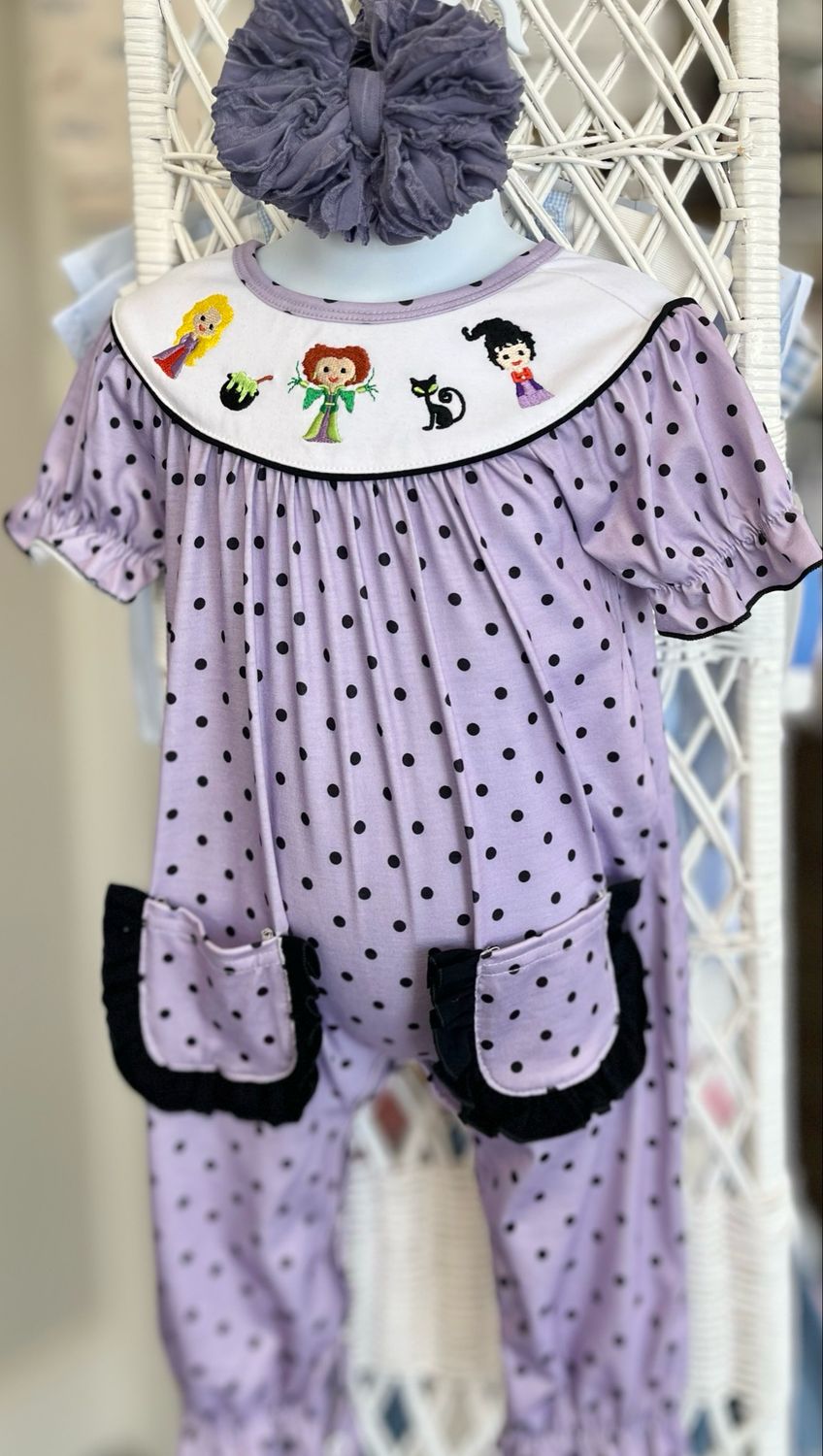 614 Hocus Pocus Pocket Romper