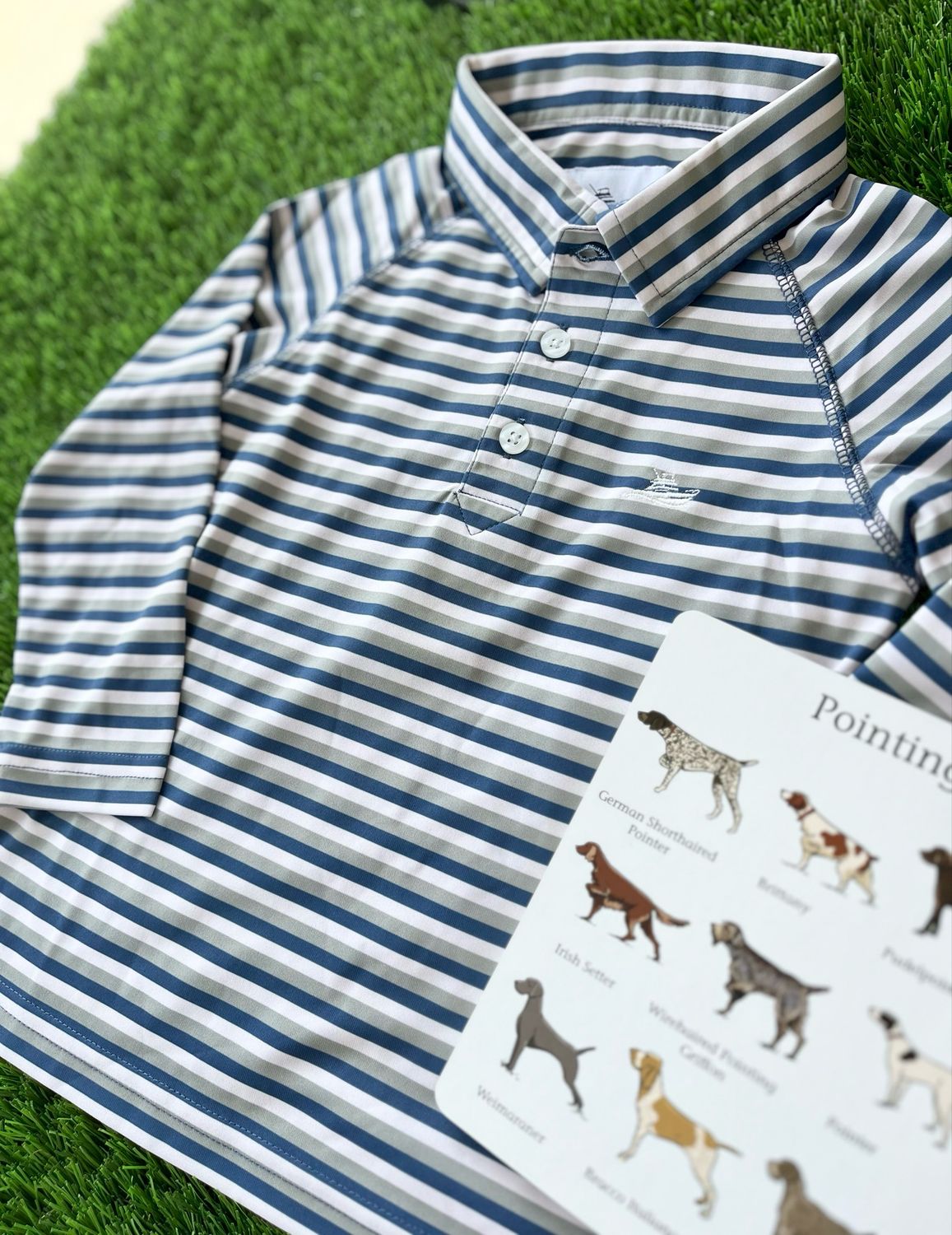 628 Mason Stripe Performance Polo