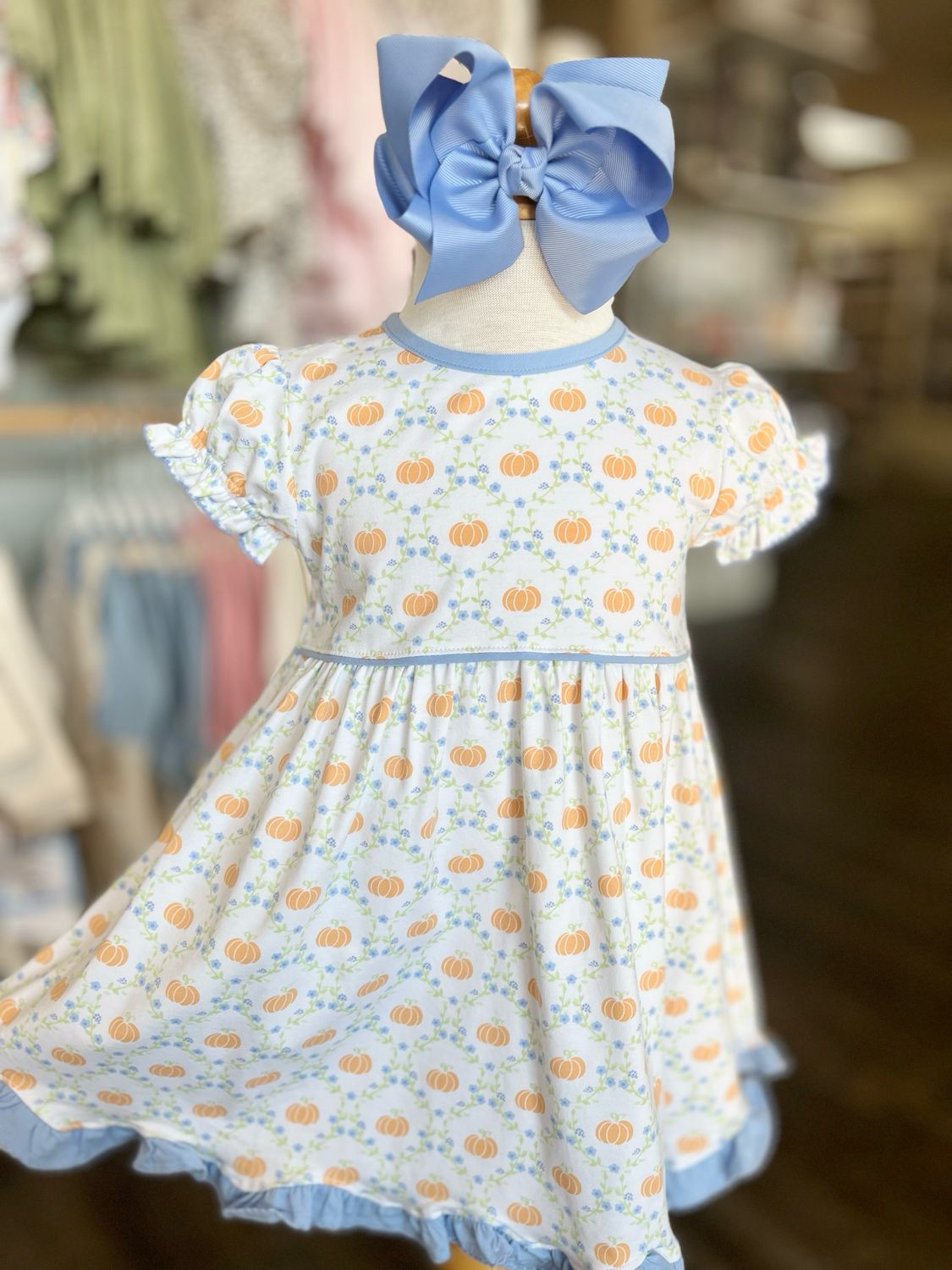 634 Pretty Pumpkins Twirl Dress