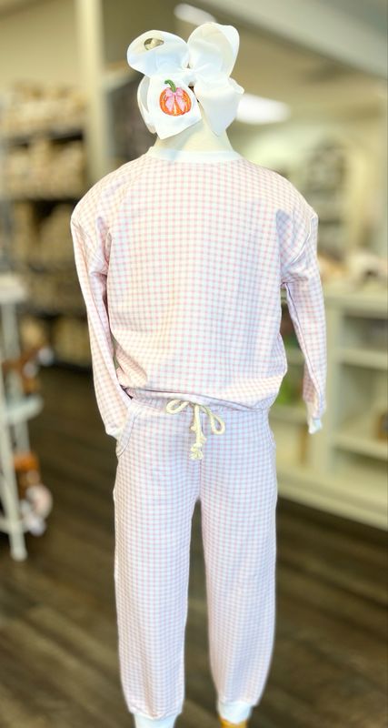672 Margaret Gingham Jogger Set 672 Margaret Gingham Jogger Set