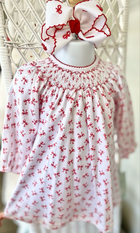 918 Scarlet Bows Smocked Dress 918 Scarlet Bows Smocked Dress