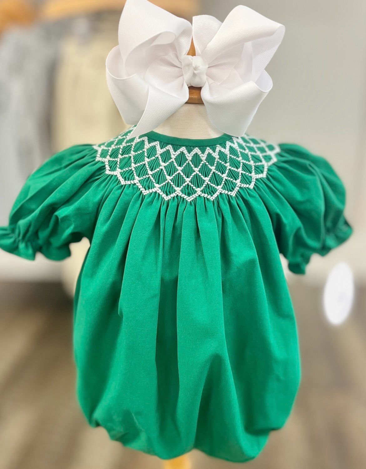 Holly’s Pearl Smocked Bubble