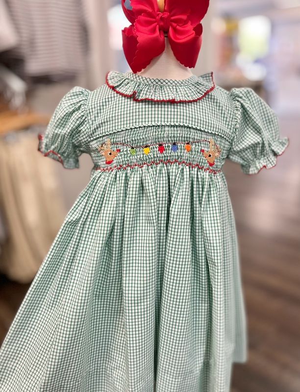 938 Rudolph’s Friends Smocked Dress 938 Rudolph’s Friends Smocked Dress