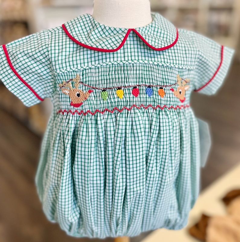 941 Rudolph’s Friends Smocked Bubble 941 Rudolph’s Friends Smocked Bubble