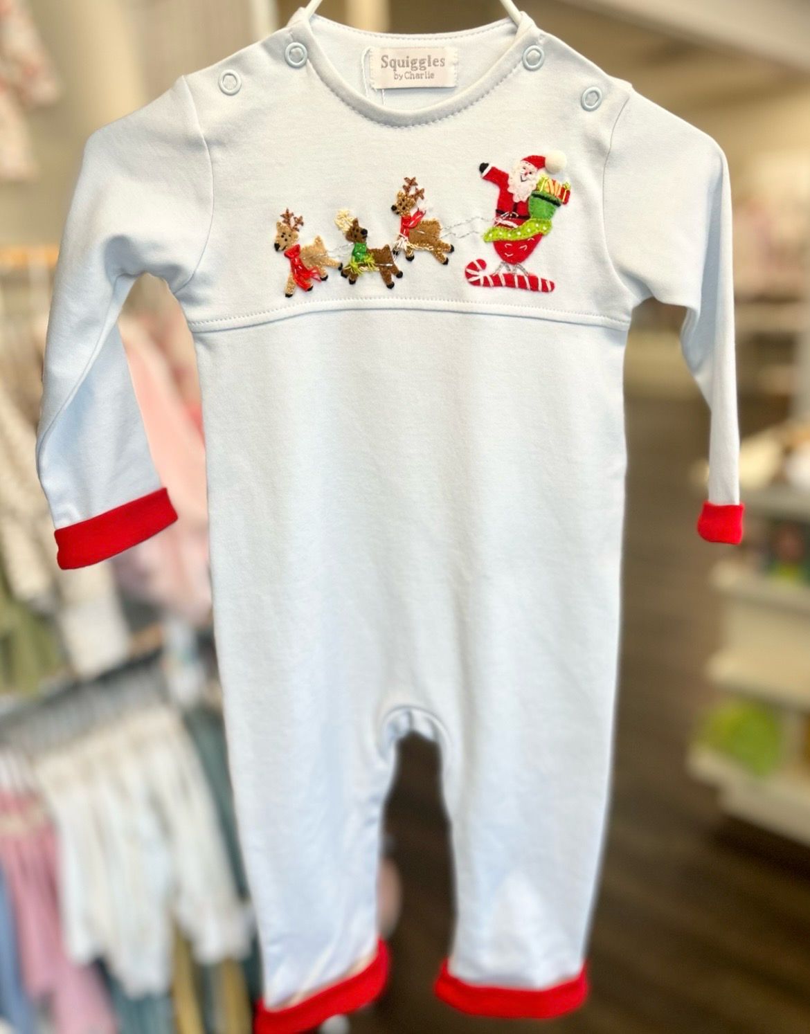 945 Santa’s Nice List Pima Romper 945 Santa’s Nice List Pima Romper