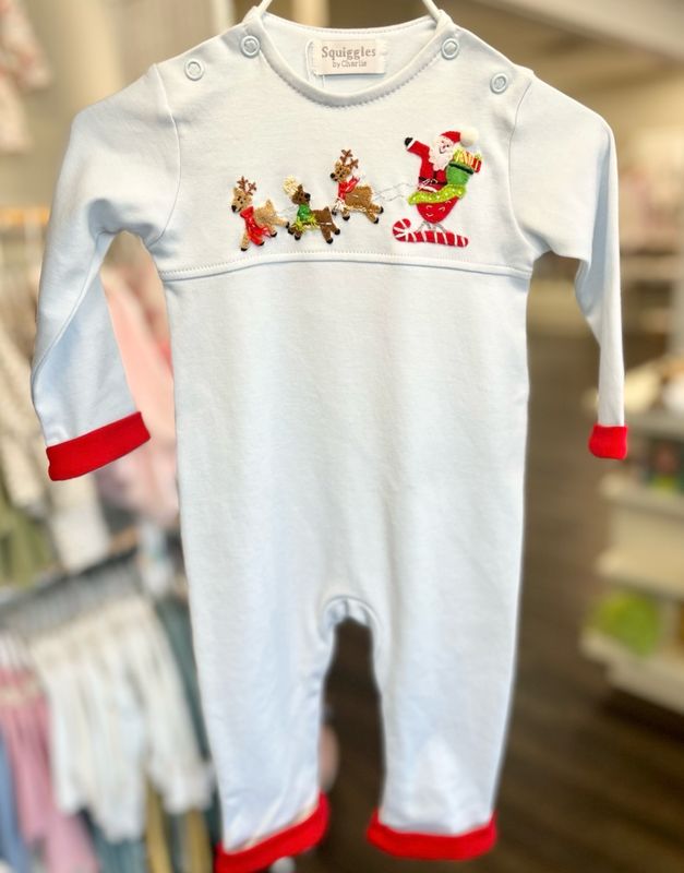 945 Santa’s Nice List Pima Romper 945 Santa’s Nice List Pima Romper