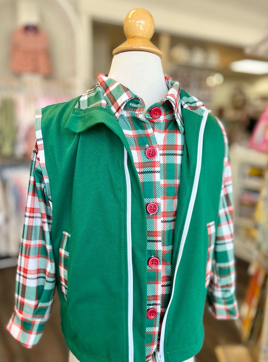 954 Seasons Greetings Vest And Button Up Set 954 Seasons Greetings Vest And Button Up Set