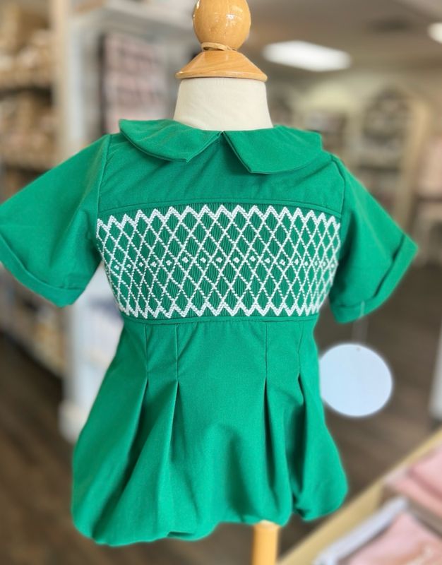 960 Evergreen Smocked Bubble 960 Evergreen Smocked Bubble