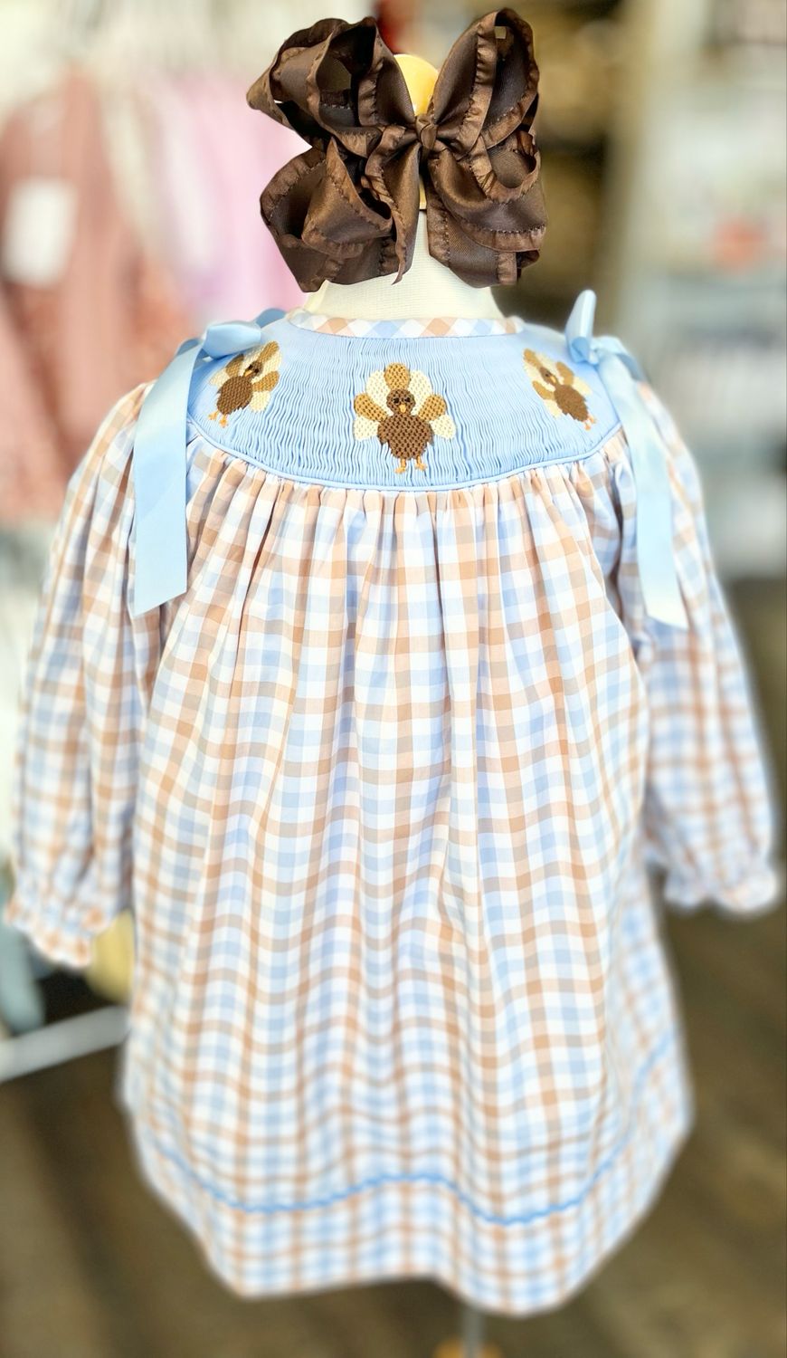707 Turkey Smocked Dress
