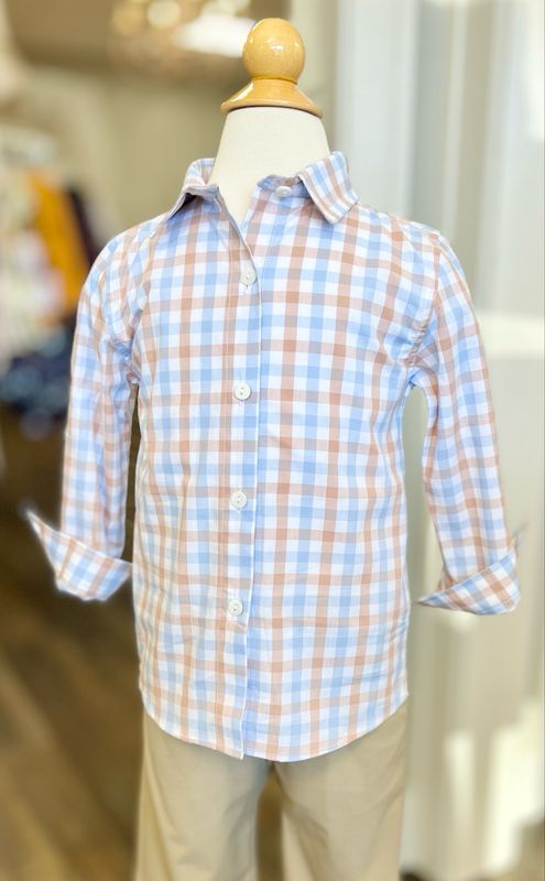 708 Turkey Plaid Button Up