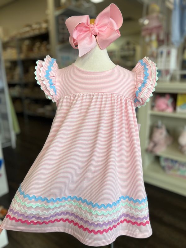 125 Ruffle Ric Rac Dress 125 Ruffle Ric Rac Dress