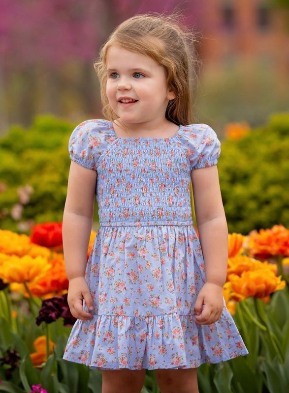 252 Delia Smocked Dress