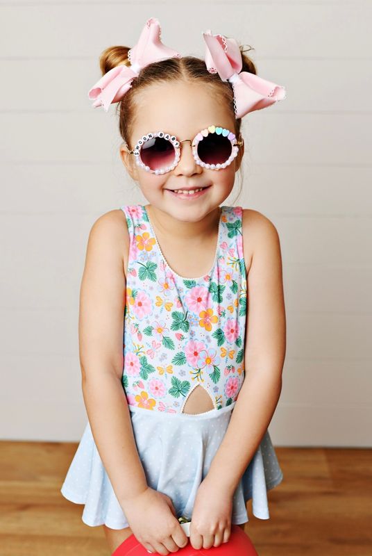 159 Summer Garden Skirted One Piece