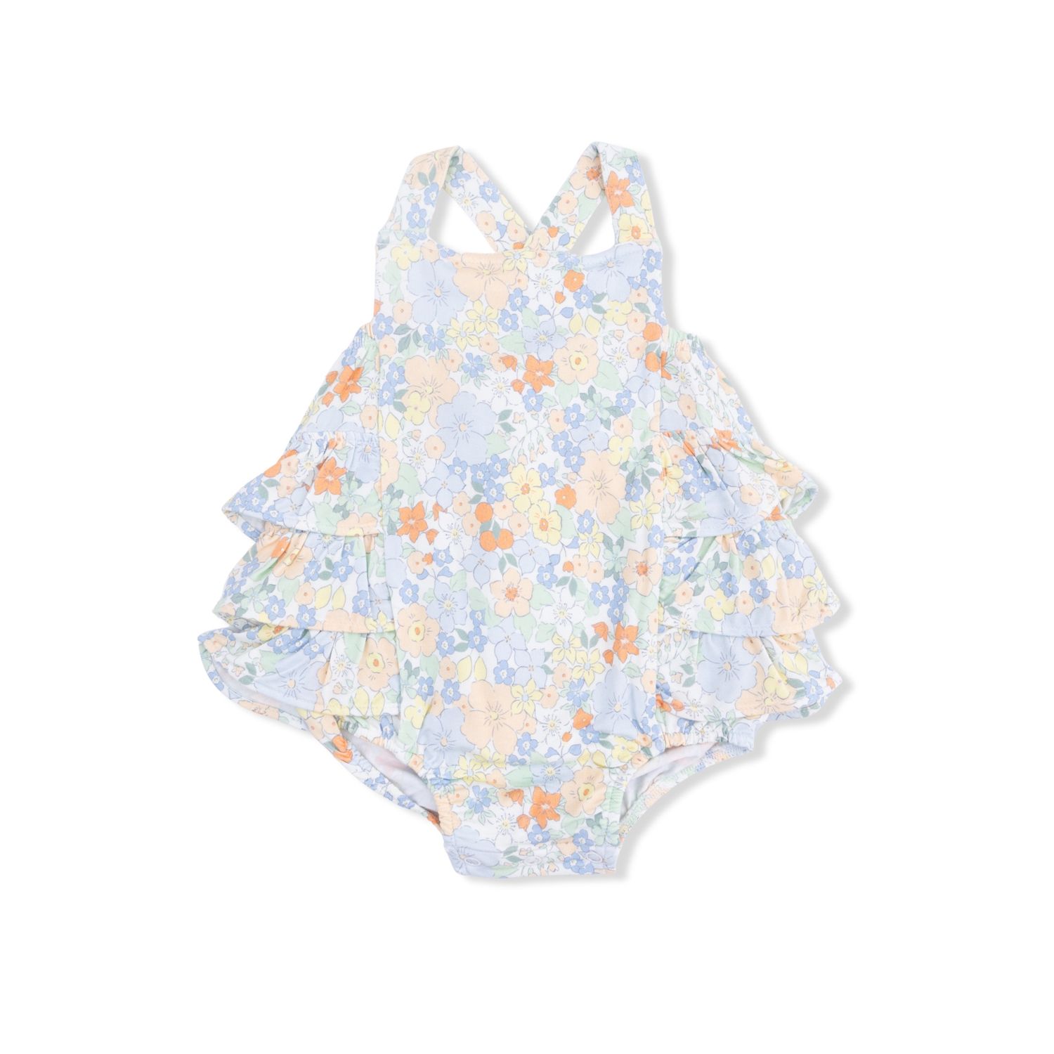 167 Georgia Floral Ruffle Sunsuit