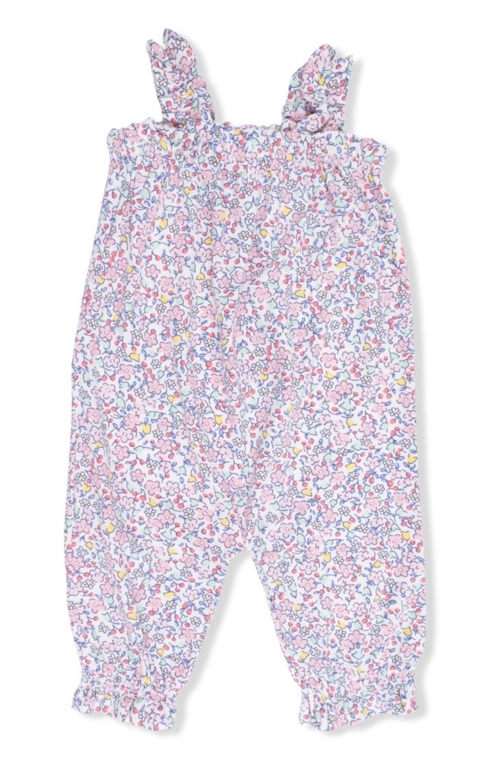 169 Elizabeth’s Garden Ruffle Strap Overall