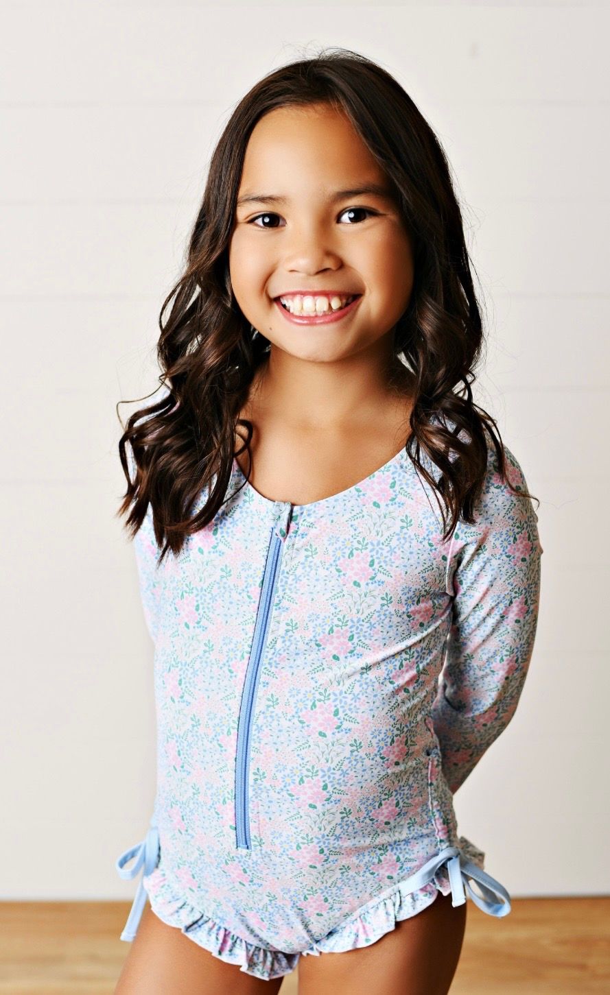 161 Ditsy Bloom Rashguard One Piece