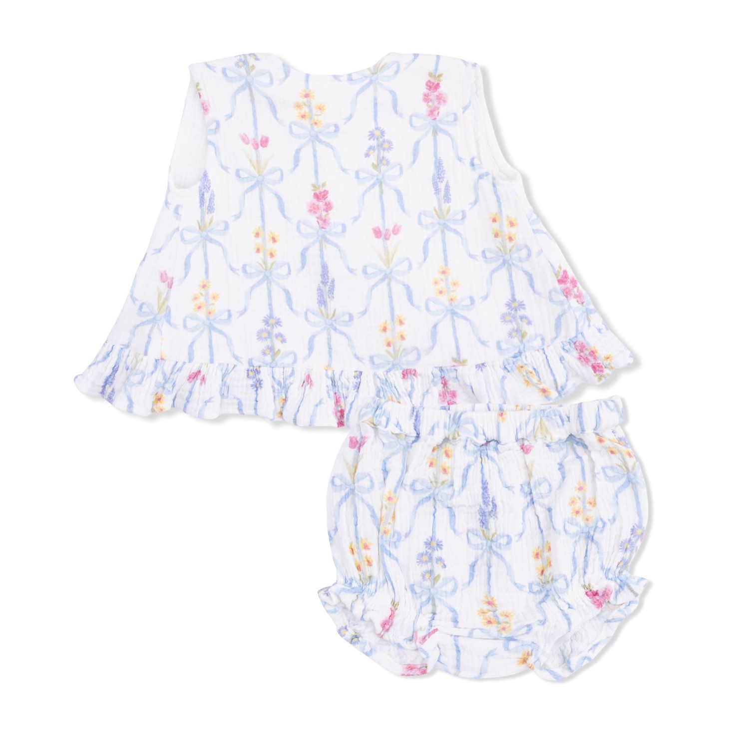 163 Ribbon Bouquet Ruffle Back Bloomer