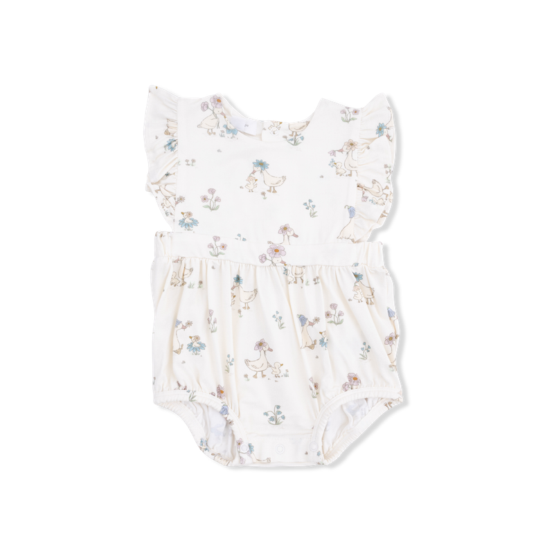 193 Flower Ducklings Sunsuit