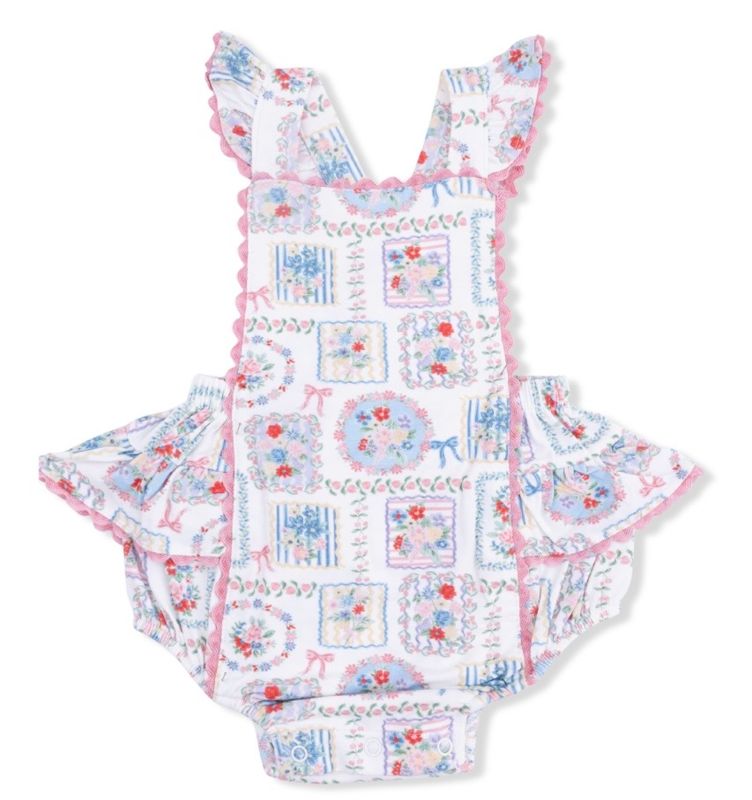 191 Julep’s Floral Patchwork Sunsuit