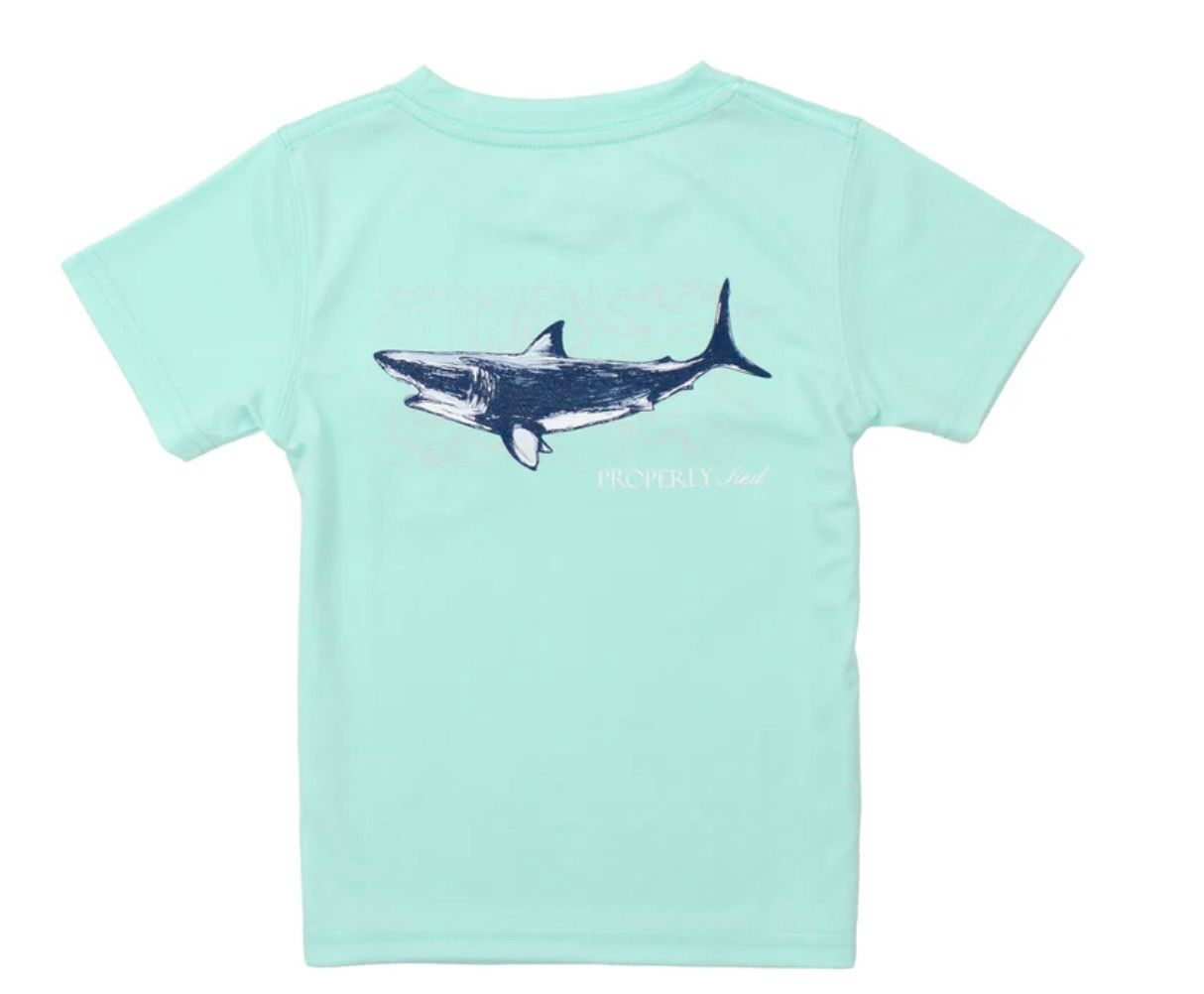 322 Properly Tied Shark Performance Tee 322 Properly Tied Shark Performance Tee
