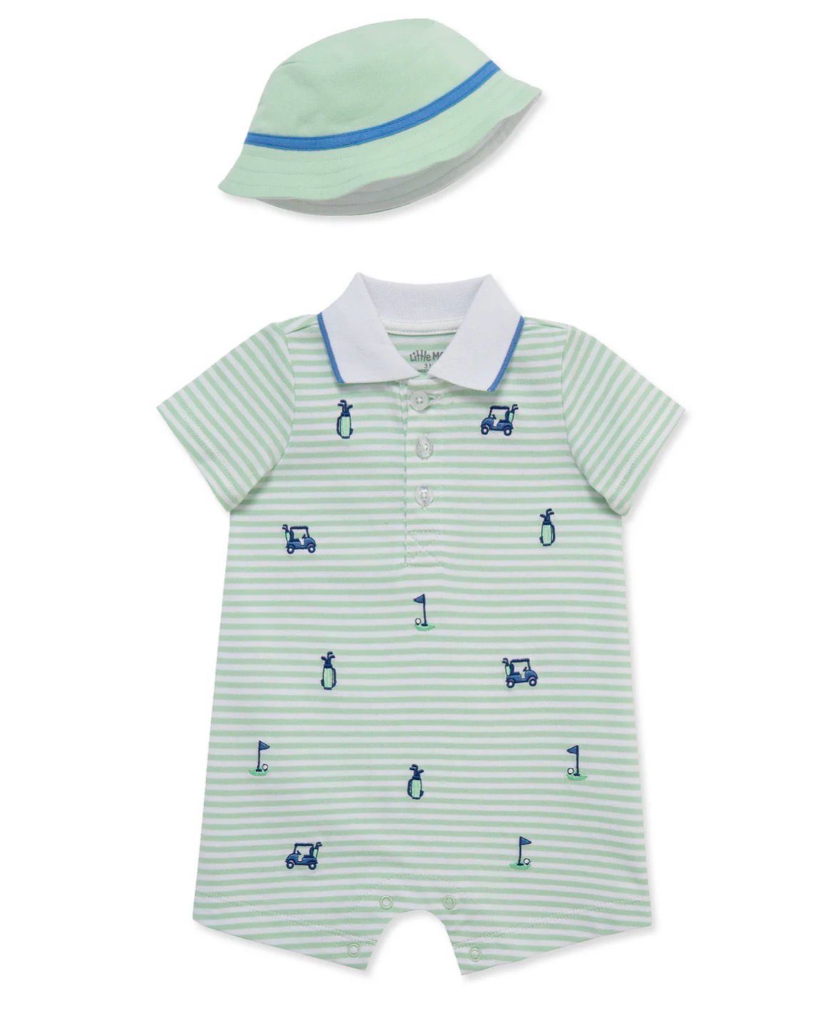 397 Little Golfer Romper And Hat Set
