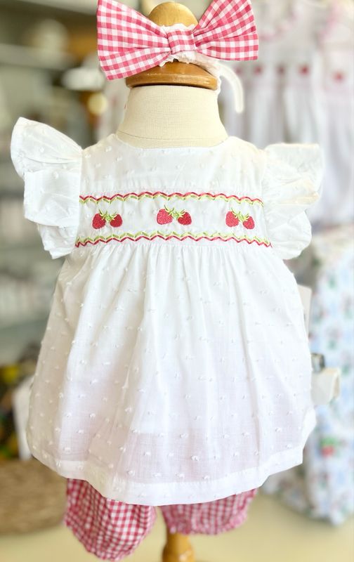 426 Strawberry Sunshine Bloomer And Headband Set