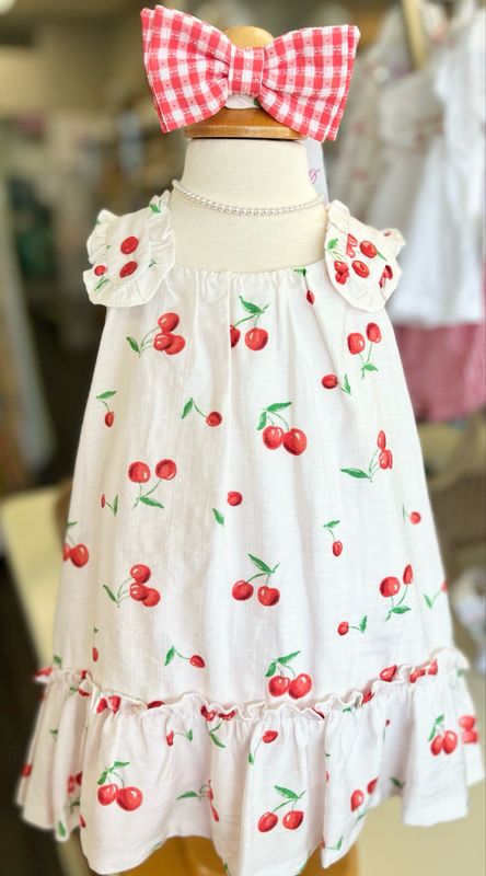 424 Cherry On Top Sundress And Headband Set