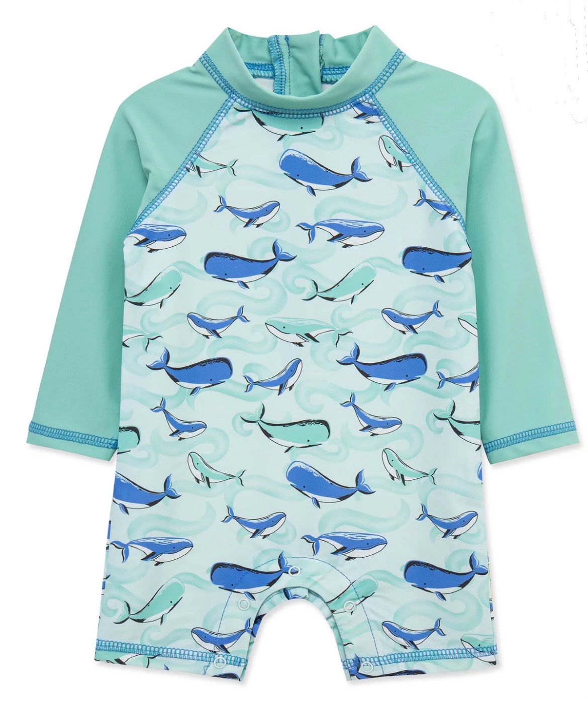 435 Whale Rashguard Romper