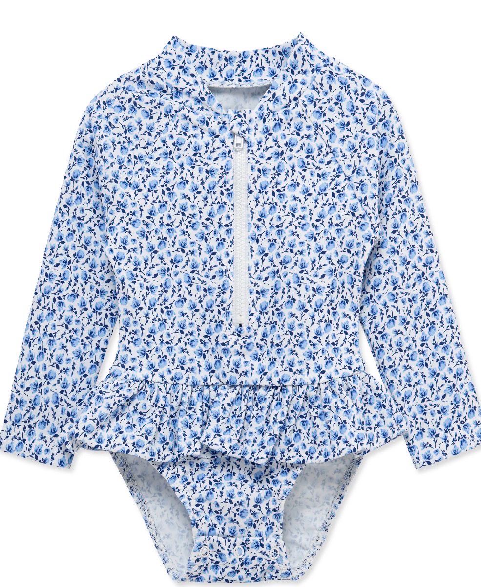 431 Bluebell Floral Once piece Rashguard