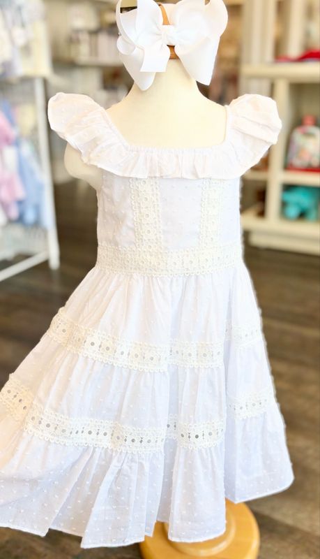 485 Rosalie White Lace Dress 485 Rosalie White Lace Dress